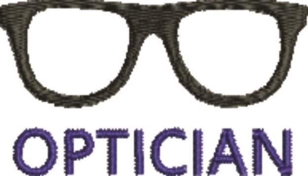 Picture of Optician Machine Embroidery Design