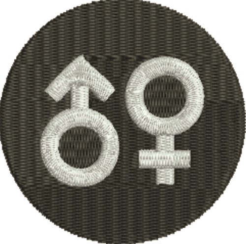 Gender Symbols Machine Embroidery Design