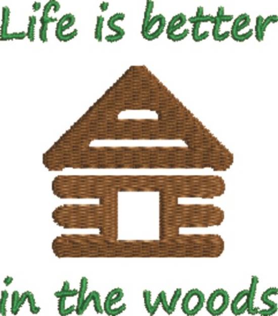 Picture of Better In Woods Machine Embroidery Design