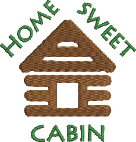 Home Sweet Cabin Machine Embroidery Design