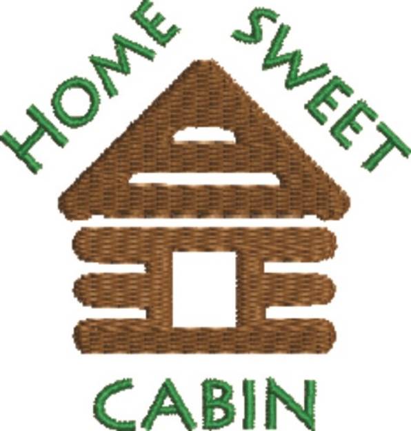 Picture of Home Sweet Cabin Machine Embroidery Design