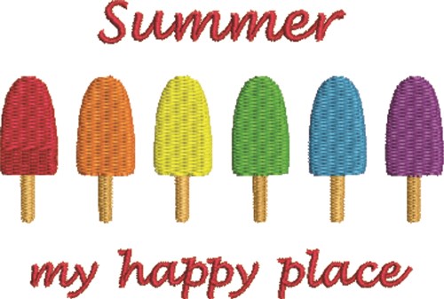 My Happy Place Machine Embroidery Design