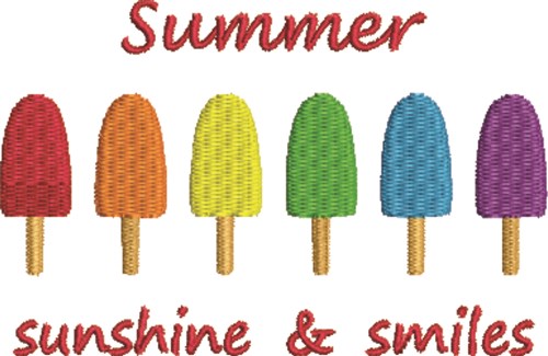 Sunshine & Smile Machine Embroidery Design