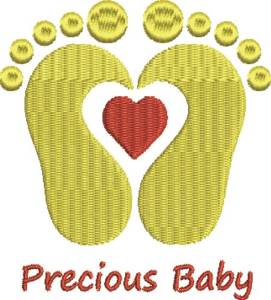 Picture of Precious Baby Machine Embroidery Design