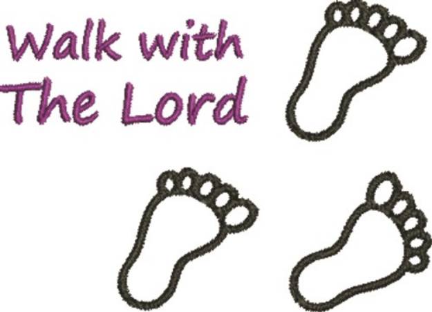 Picture of Walk With The Lord Machine Embroidery Design