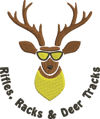 Deer Tracks Machine Embroidery Design