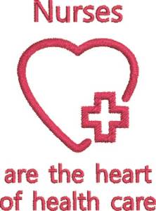 Picture of Nurses Are Heart Machine Embroidery Design