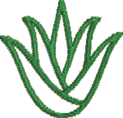 Plant Outline Machine Embroidery Design