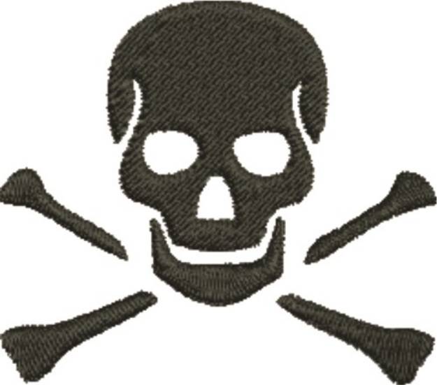 Picture of Skull and Crossbones Machine Embroidery Design