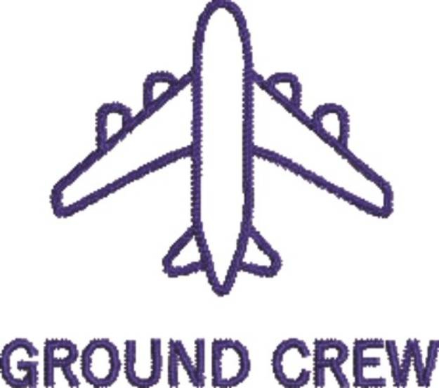 Picture of Small Airplane Ground Crew Machine Embroidery Design