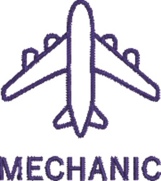 Picture of Small Airplane Mechanic Machine Embroidery Design