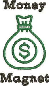 Picture of Money Magnet Machine Embroidery Design