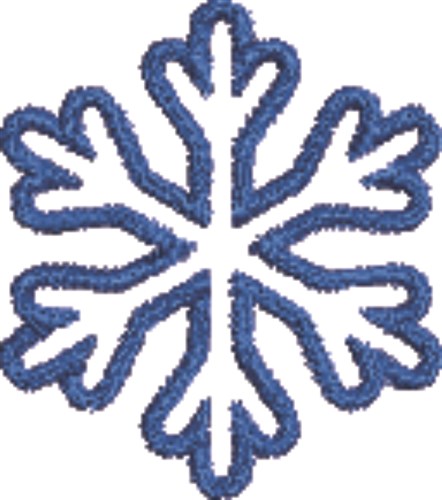Small Snowflake Machine Embroidery Design