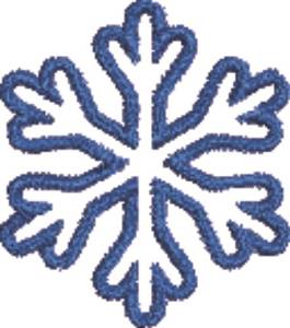 Picture of Small Snowflake Machine Embroidery Design