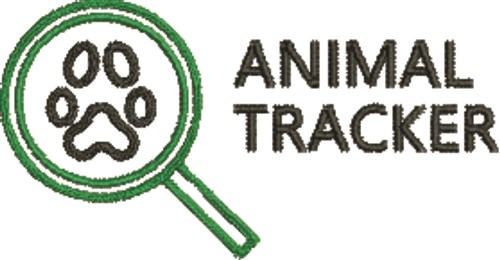 Animal Tracker Machine Embroidery Design