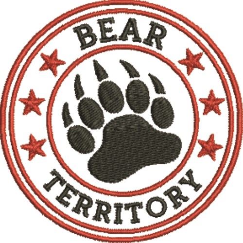 Bear Territory Machine Embroidery Design