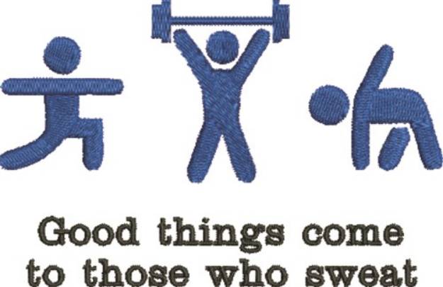 Picture of Sweat Exercise Machine Embroidery Design