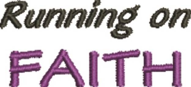 Picture of Running On Faith Machine Embroidery Design