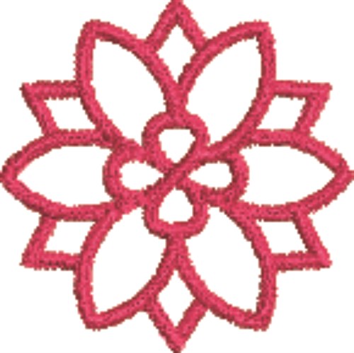 Flower Machine Embroidery Design