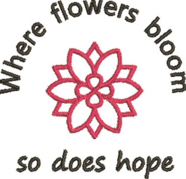 Picture of Where Flowers Bloom Machine Embroidery Design