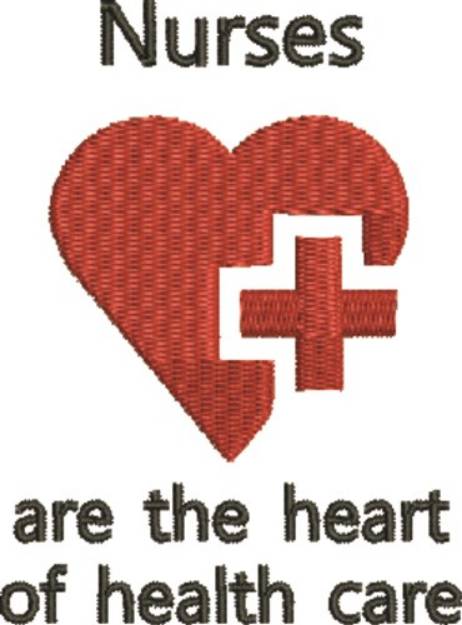Picture of Nurses Heart Machine Embroidery Design