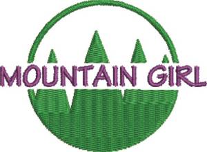 Picture of Mountain Girl 1 Machine Embroidery Design