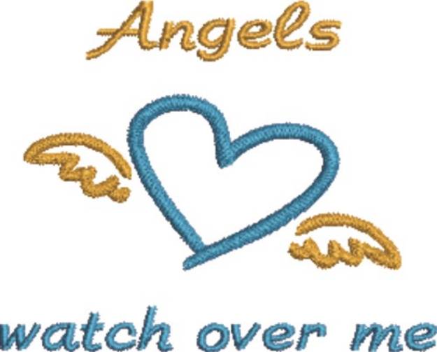 Picture of Angel Heart Machine Embroidery Design