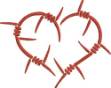 Picture of Barbed Wire Heart Machine Embroidery Design