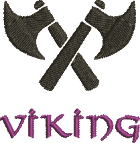Viking Battle Axe Machine Embroidery Design