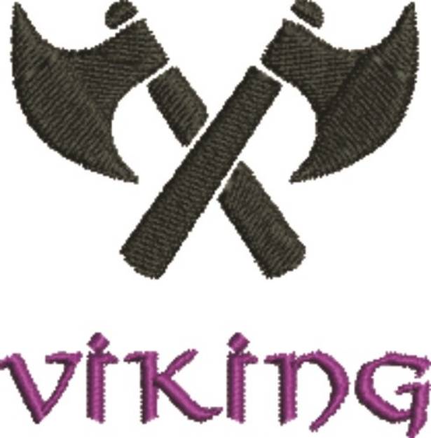 Picture of Viking Battle Axe Machine Embroidery Design