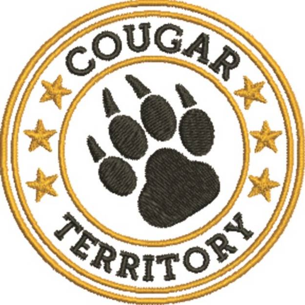 Picture of Cougar Seal Machine Embroidery Design