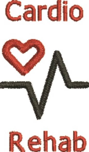 Picture of EKG Cardio Rehab Machine Embroidery Design