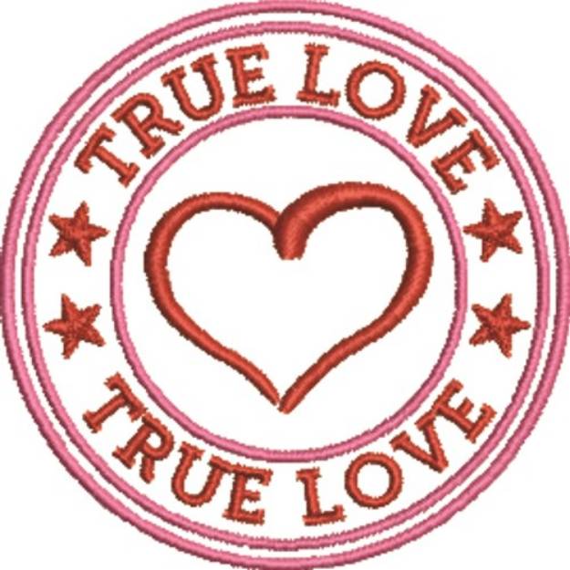 Picture of True Love Seal Machine Embroidery Design