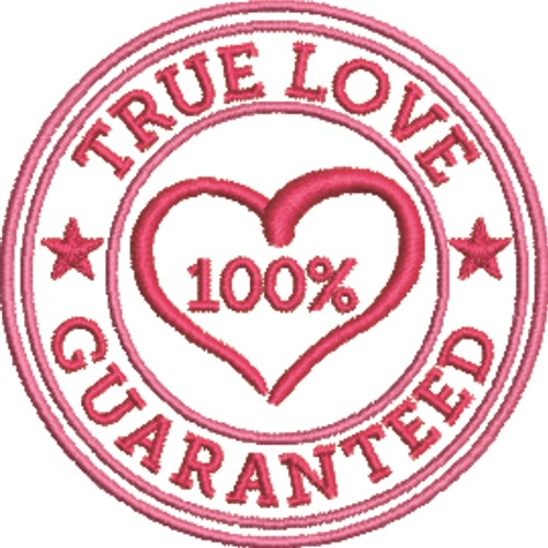 True Love Seal Machine Embroidery Design