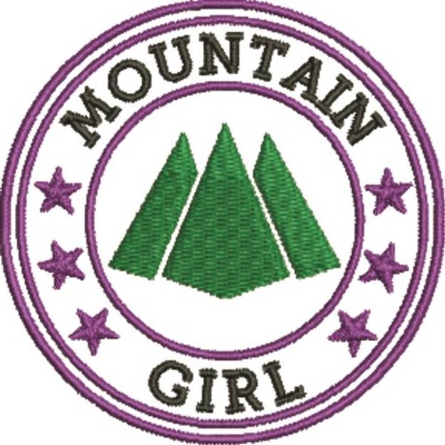 Picture of Mountain Girl Machine Embroidery Design