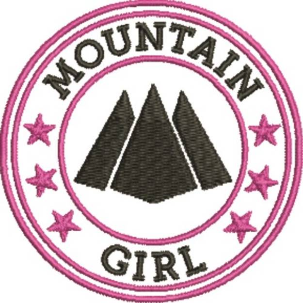 Picture of Mountain Girl Seal Machine Embroidery Design