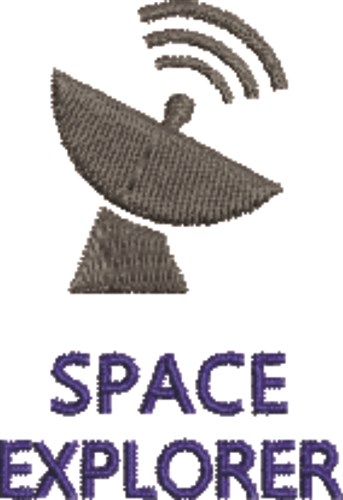 Space Explorer Machine Embroidery Design