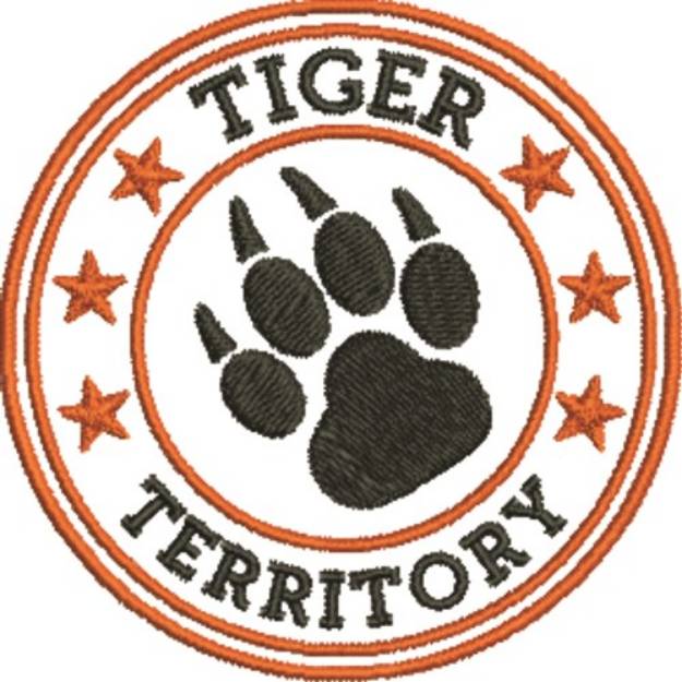 Picture of Tiger Seal Machine Embroidery Design