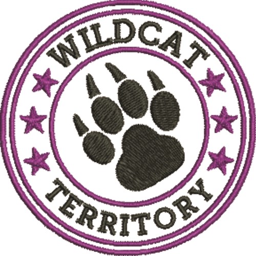 Wildcat Seal Machine Embroidery Design