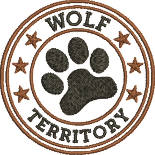 Wolf Seal Machine Embroidery Design