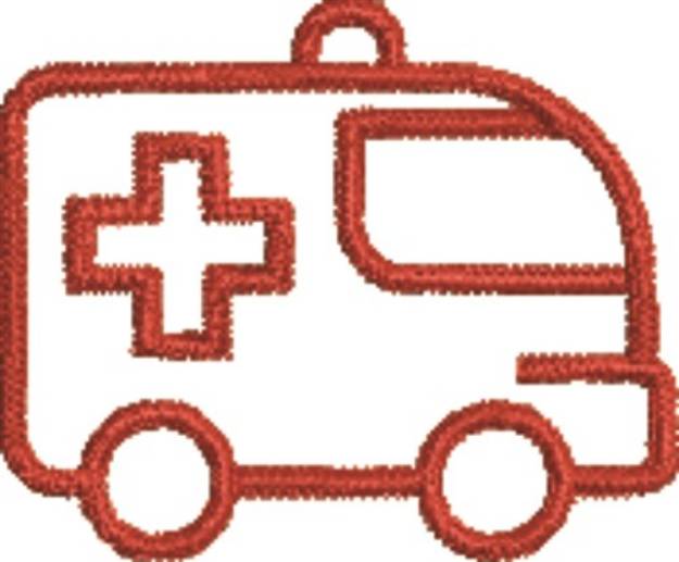 Picture of Ambulance Outline Machine Embroidery Design