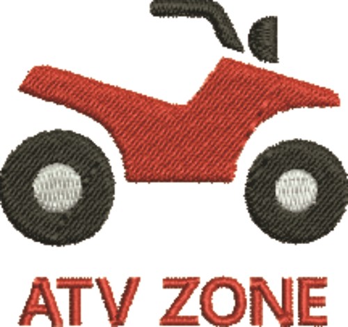 ATV Zone Machine Embroidery Design