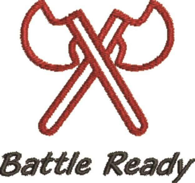Picture of Battle Axe Battle Ready Machine Embroidery Design
