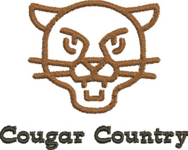 Picture of Cougar Country Machine Embroidery Design