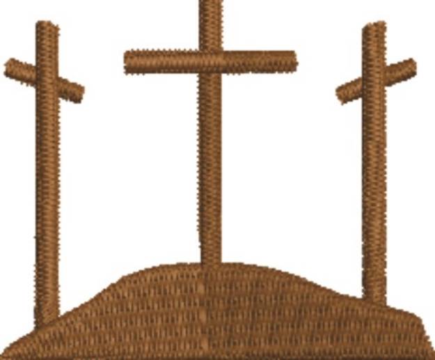 Picture of Crucifixion Crosses Machine Embroidery Design