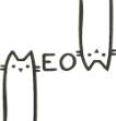 Picture of Meow Outline Machine Embroidery Design
