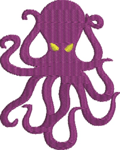 Scary Octopus Machine Embroidery Design