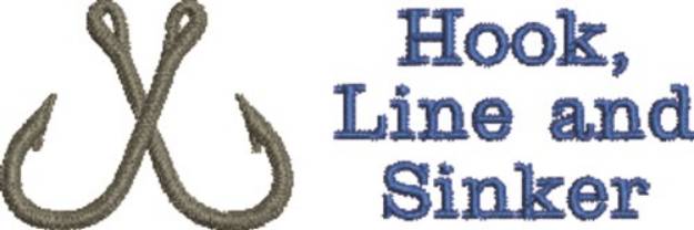 Picture of Hook, Line & Sinker Machine Embroidery Design