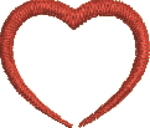 Small Heart Machine Embroidery Design