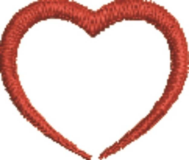 Picture of Small Heart Machine Embroidery Design
